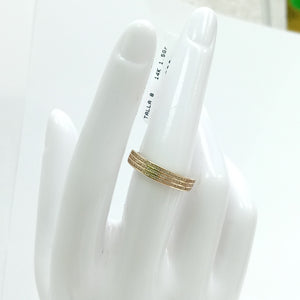 ANILLOS DAMA ORO 14K 1.5 (NUEVO)