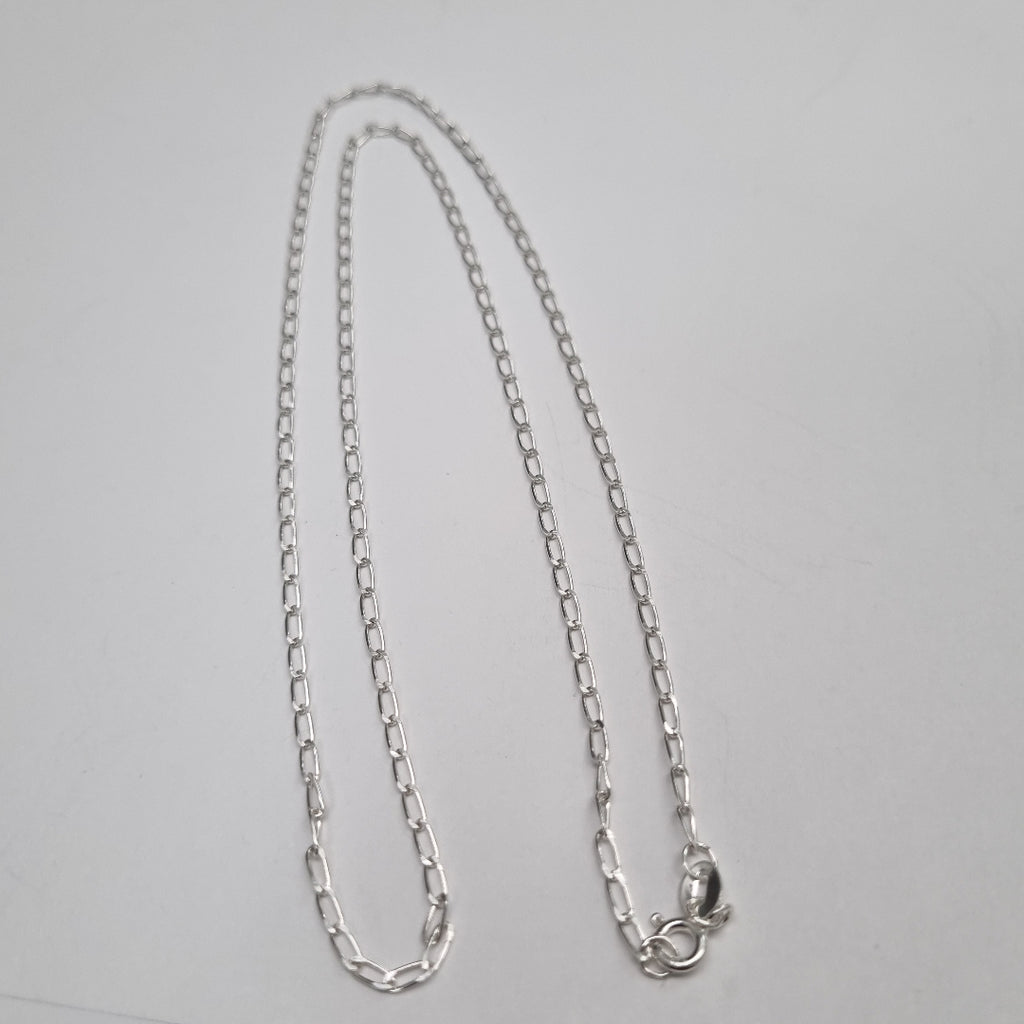 CADENA TEJIDO ESLABONES PLATA .925 55 CM 2.9 GR (NUEVO)