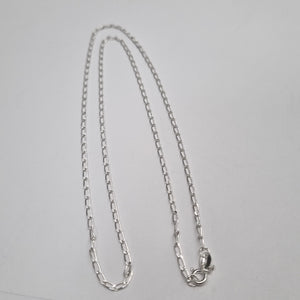 CADENA TEJIDO ESLABONES PLATA .925 55 CM 2.9 GR (NUEVO)
