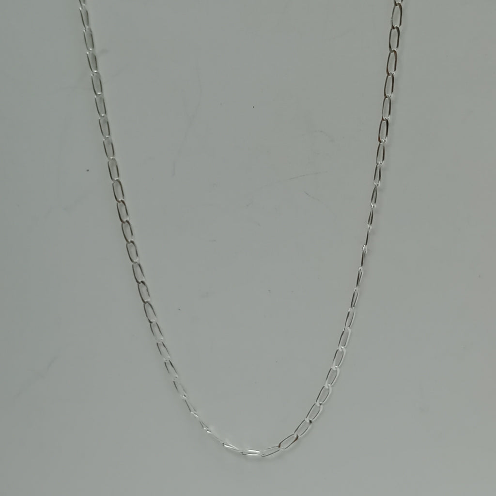 CADENA TEJIDO ESLABONES PLATA .925 50 CM 2.5 GR (NUEVO)