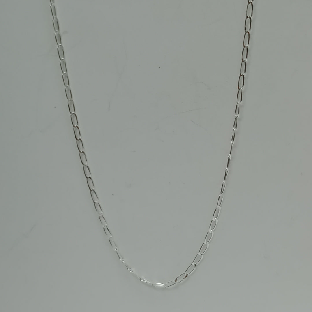 CADENA TEJIDO ESLABONES PLATA .925 50 CM 2.5 GR (NUEVO)