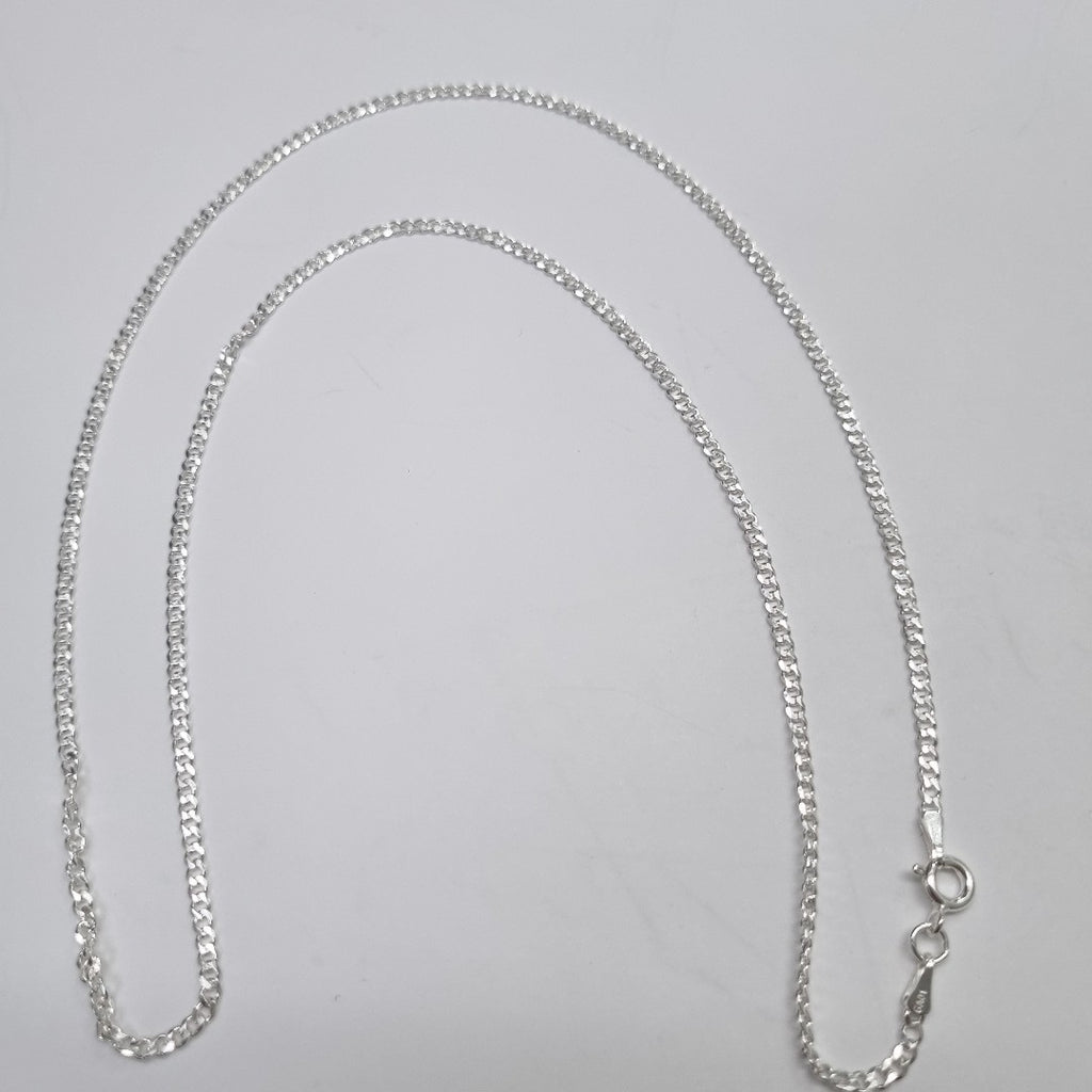 CADENA TEJIDO BARBADO PLATA .925 60 CM 5.7 GR (NUEVO)