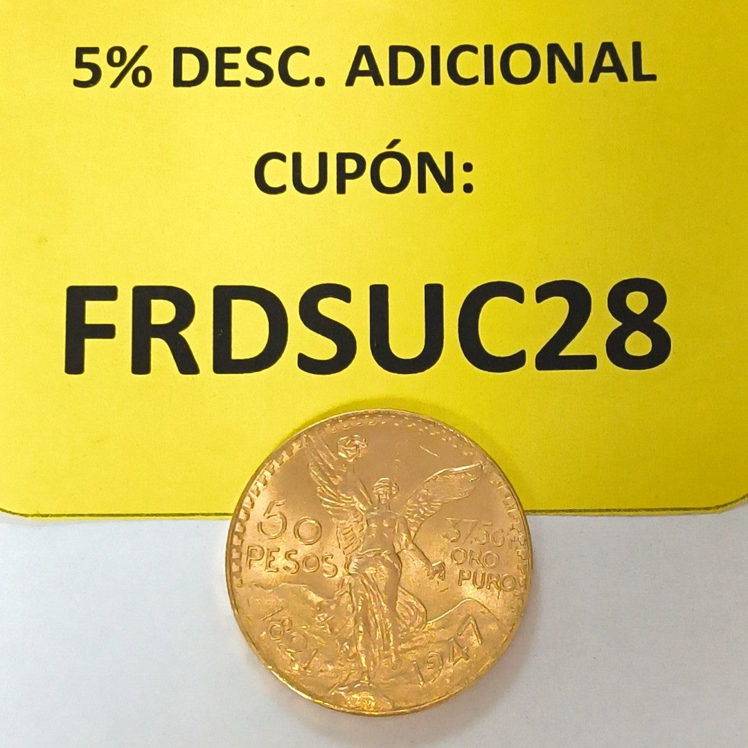 K1 41,60 GRMS 21 K IDENTIFICACIÓN MONEDA NOMINATIVA MONEDAS PESOS 50 PESOS (SEMINUEVO)