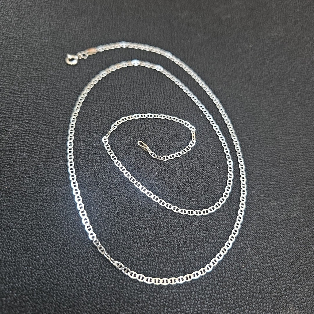 CADENA TEJIDO GUCHI PLATA .925 60 CM 3.7 GR (NUEVO)