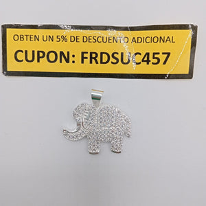 DIJE ELEFANTE C/CIRCONIAS PLATA .925 5.1 GR (NUEVO)