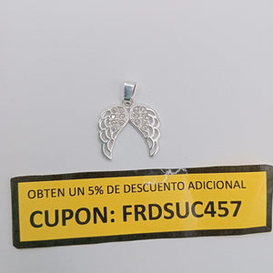 DIJE ALAS C/CIRCONIAS PLATA .925 2.2 GR (NUEVO)