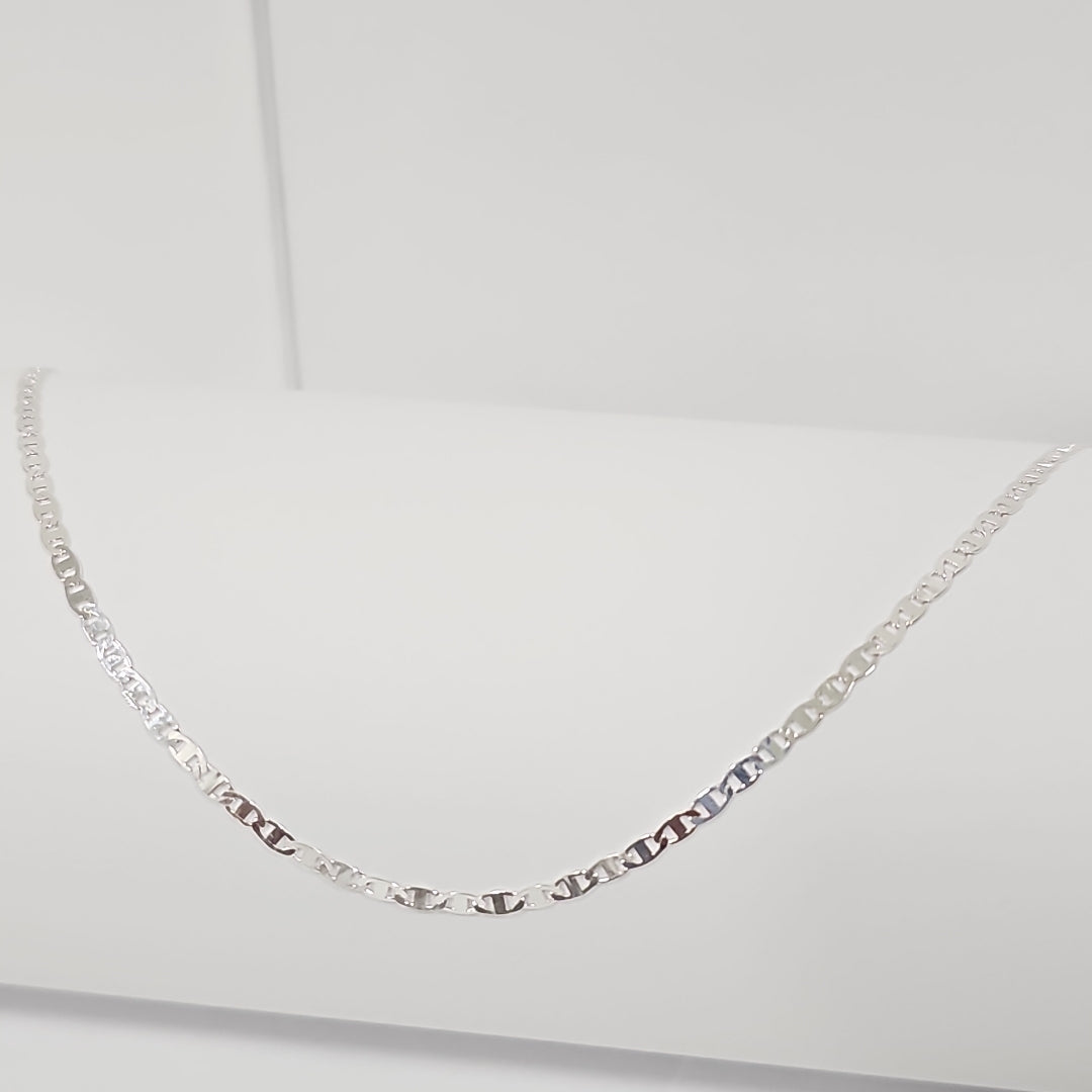 CADENA TEJIDO ESPEJO PLATA .925 60 CM 4.2 GR (NUEVO)