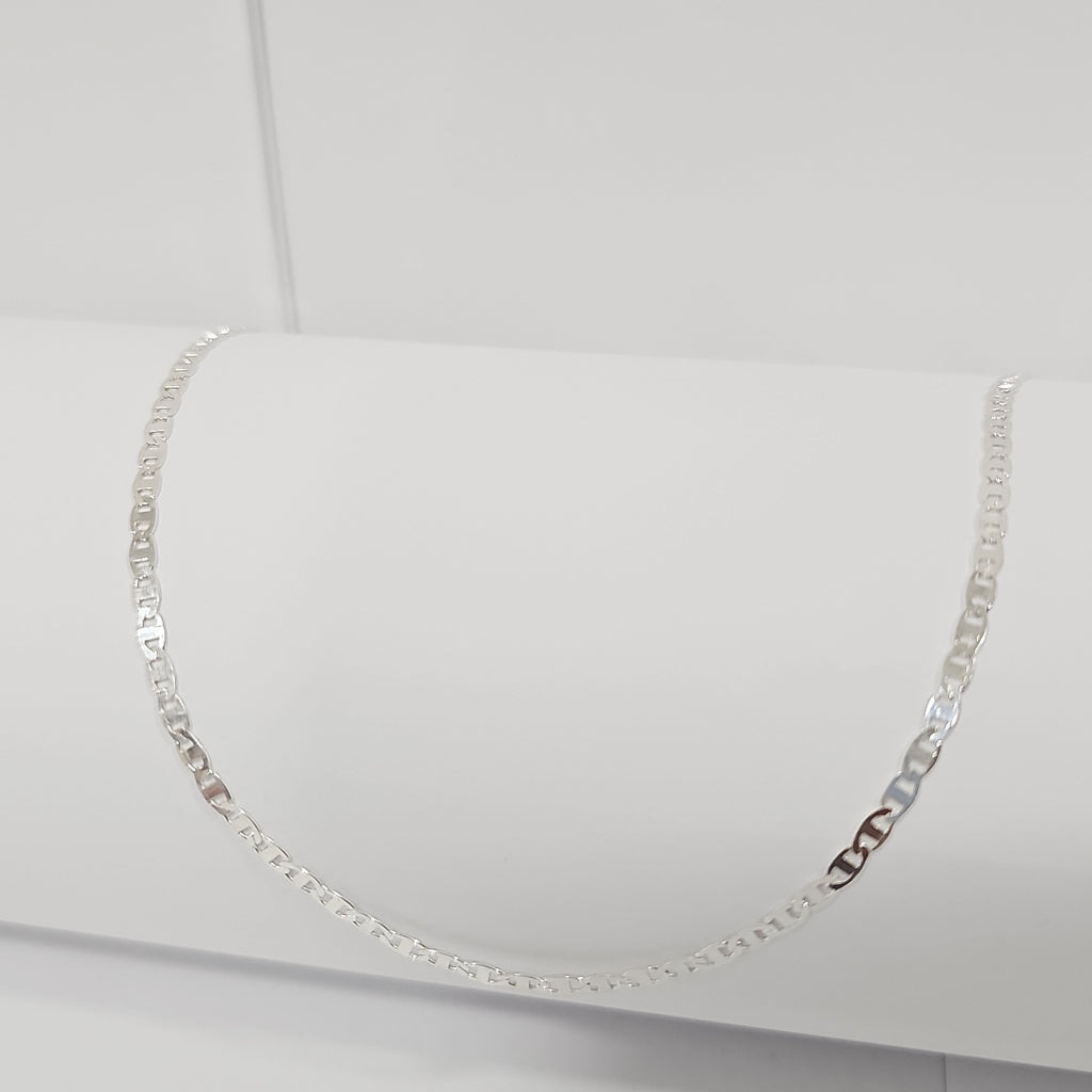CADENA TEJIDO ESPEJO PLATA .925 60 CM 4.3 GR (NUEVO)