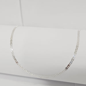 CADENA TEJIDO ESPEJO PLATA .925 60 CM 4.3 GR (NUEVO)