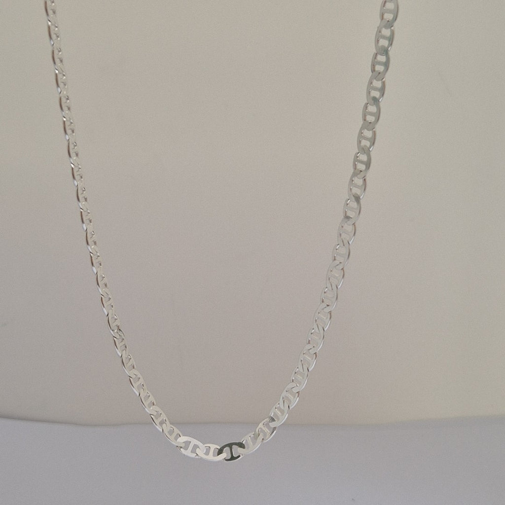 CADENA TEJIDO GUCHI PLATA .925 55 CM 12.7 GR (NUEVO)
