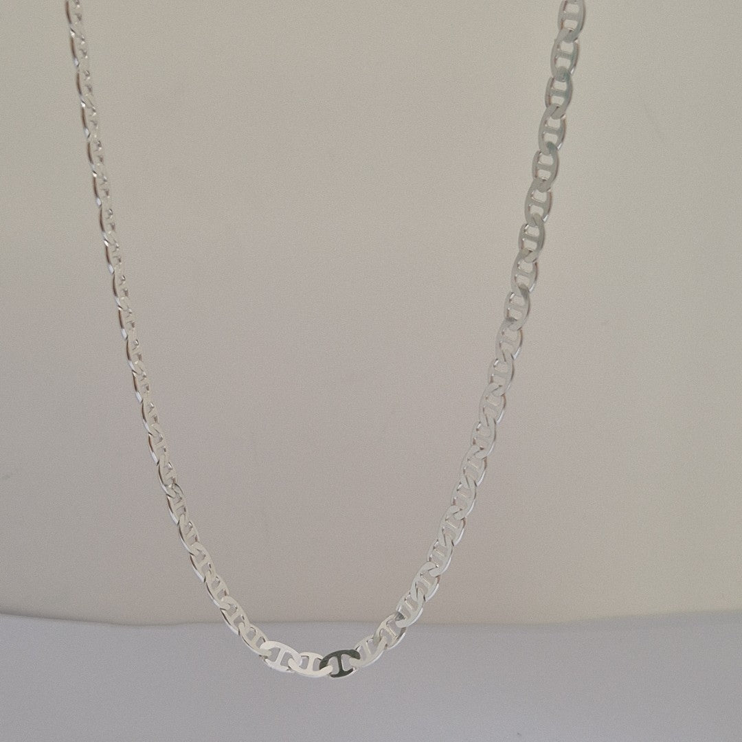 CADENA TEJIDO GUCHI PLATA .925 55 CM 12.7 GR (NUEVO)