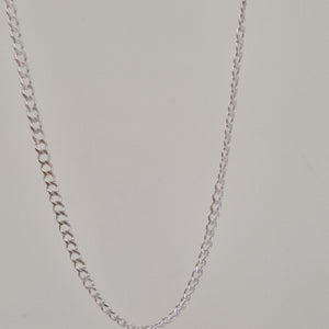 CADENA TEJIDO BARBADO PLATA .925 60 CM 12.7 GR (NUEVO)