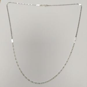 CADENA TEJIDO ESPEJO PLATA .925 60 CM 4.3 GR (NUEVO)
