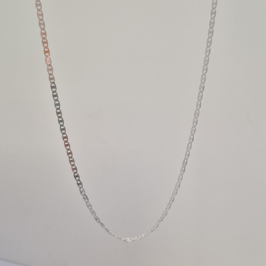 CADENA TEJIDO ESPEJO PLATA .925 60 CM 4.3 GR (NUEVO)