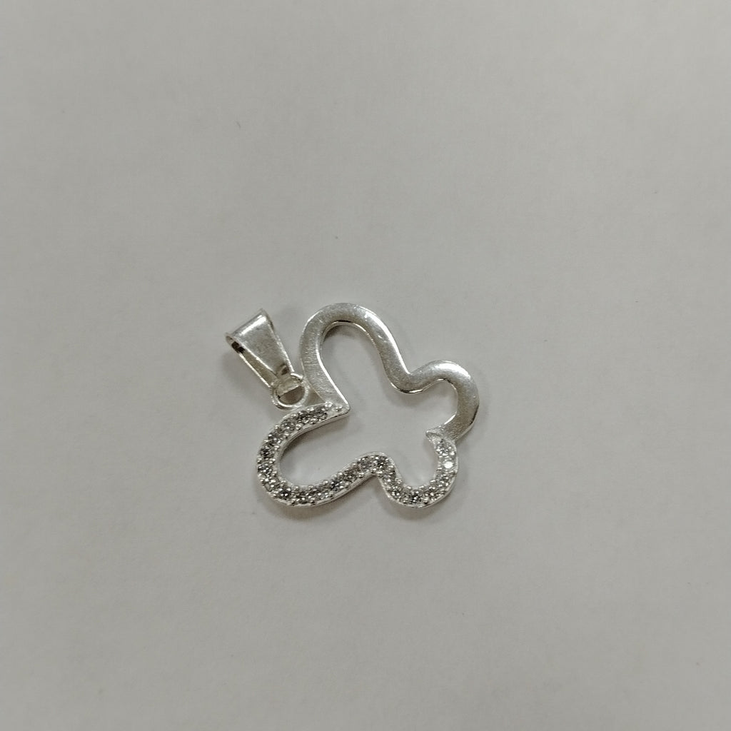 DIJE MARIPOSA C/CIRCONIAS PLATA .925 2.3 GR (NUEVO)