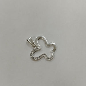 DIJE MARIPOSA C/CIRCONIAS PLATA .925 2.3 GR (NUEVO)