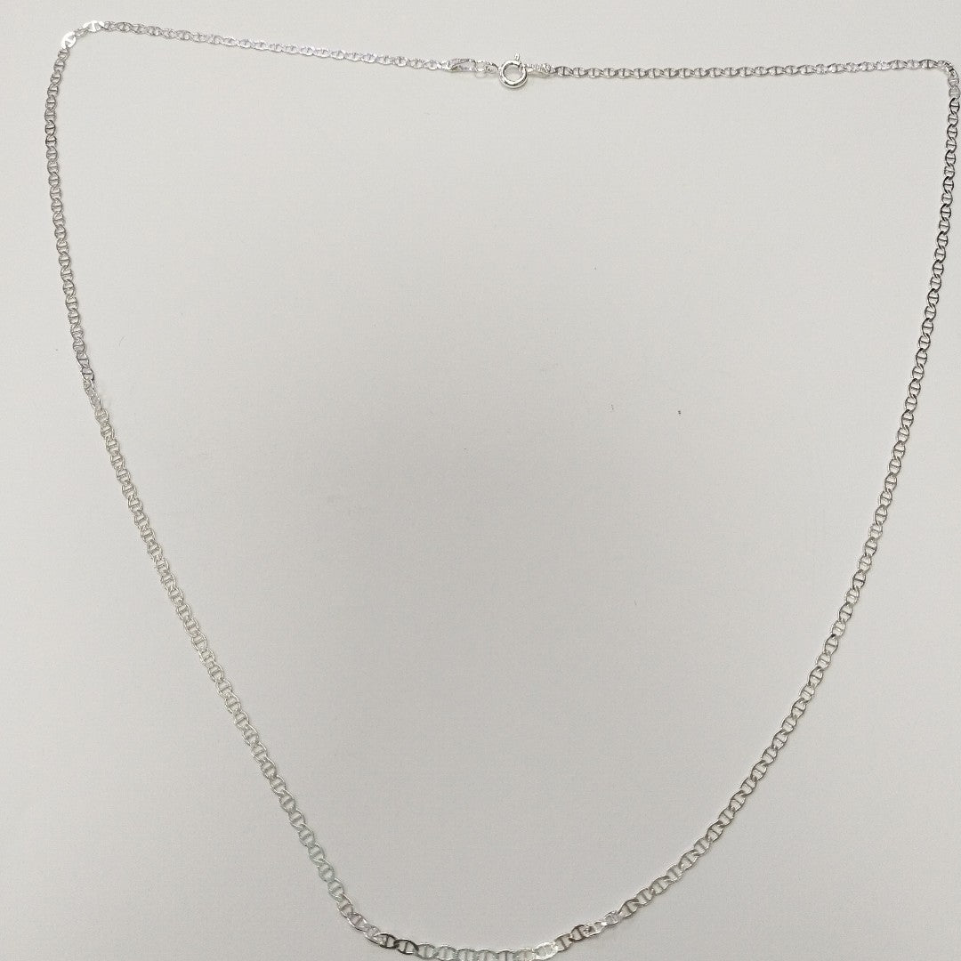 CADENA TEJIDO GUCHI PLATA .925 60 CM 3.7 GR (NUEVO)