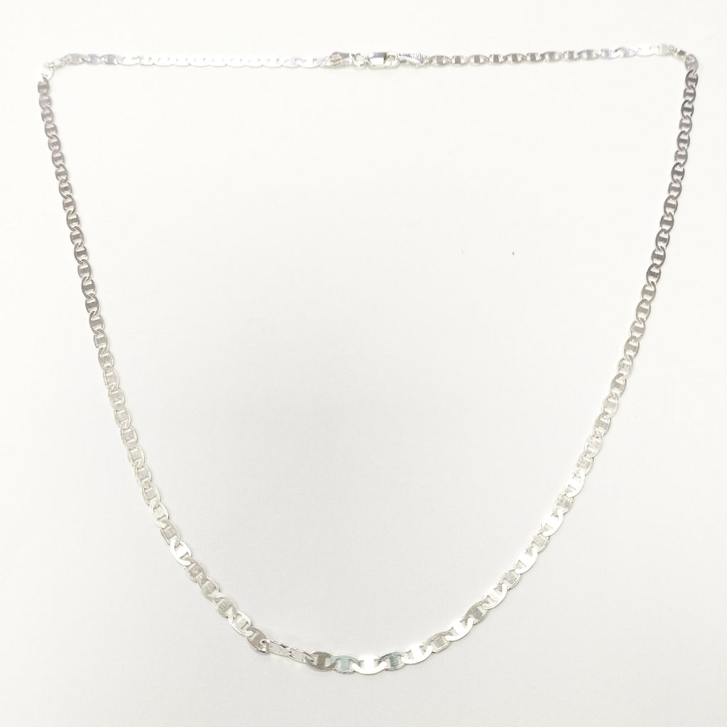 CADENA TEJIDO GUCHI PLATA .925 55 CM 8.3 GR (NUEVO)