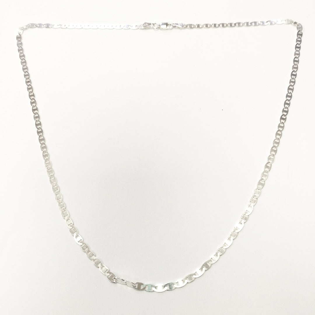 CADENA TEJIDO GUCHI PLATA .925 55 CM 8.3 GR (NUEVO)