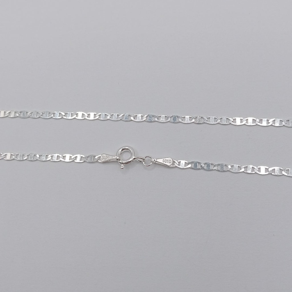 CADENA TEJIDO ESPEJO PLATA .925 55 CM 3.8 GR (NUEVO)