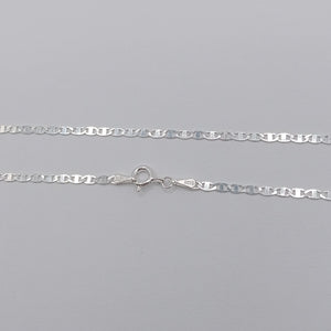CADENA TEJIDO ESPEJO PLATA .925 55 CM 3.8 GR (NUEVO)