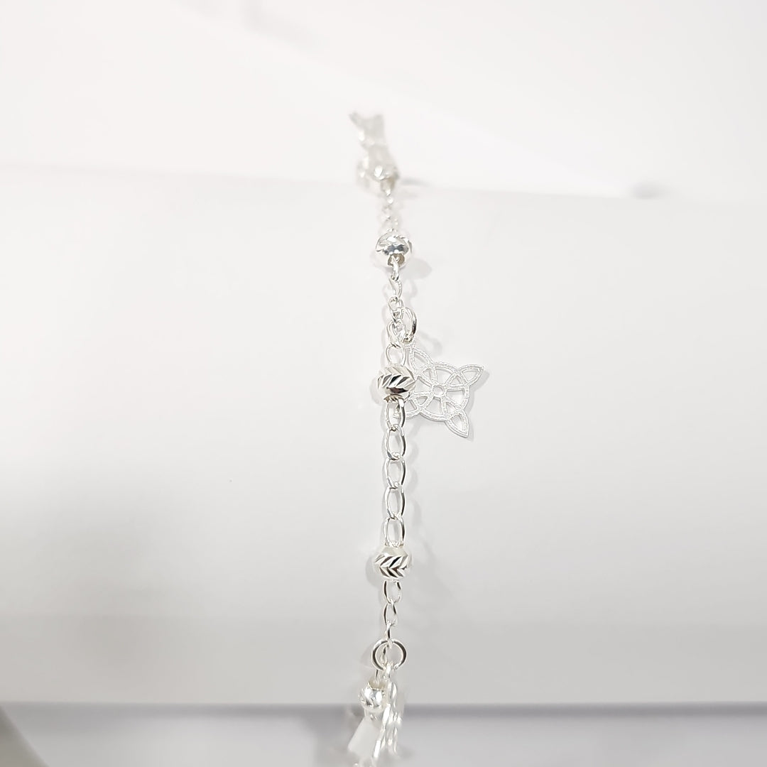 PULSERA TEJIDO ESPECIAL PLATA .925 18 CM 3.1 GR (NUEVO)