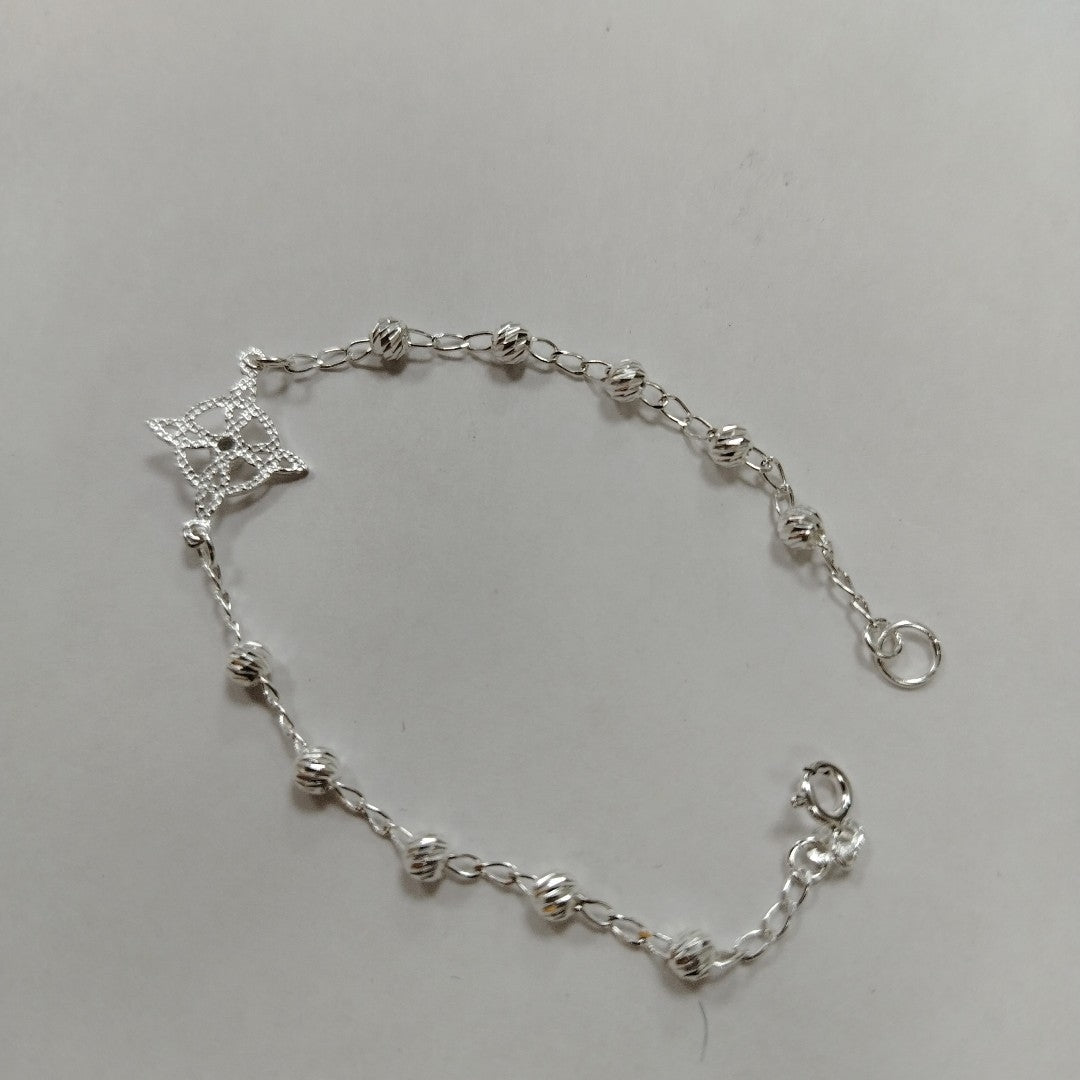 PULSERA TEJIDO ESPECIAL PLATA .925 18 CM 2.8 GR (NUEVO)