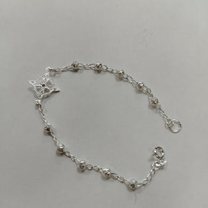 PULSERA TEJIDO ESPECIAL PLATA .925 18 CM 2.8 GR (NUEVO)