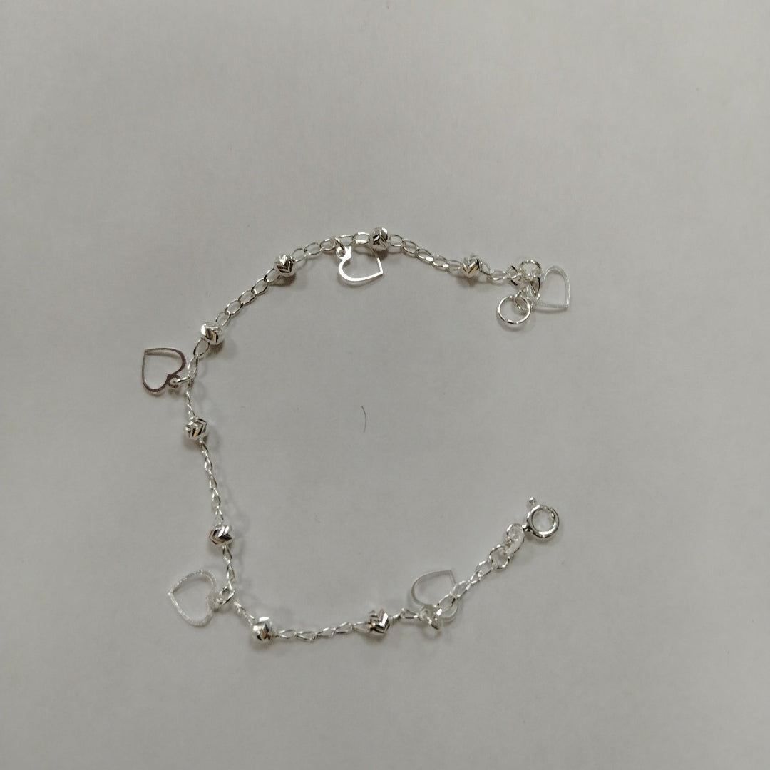 PULSERA TEJIDO ESPECIAL PLATA .925 18 CM 2.7 GR (NUEVO)