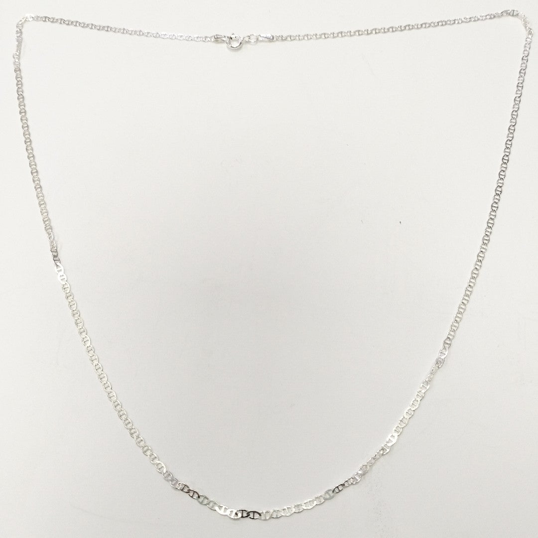 CADENA TEJIDO GUCHI PLATA .925 60 CM 3.7 GR (NUEVO)