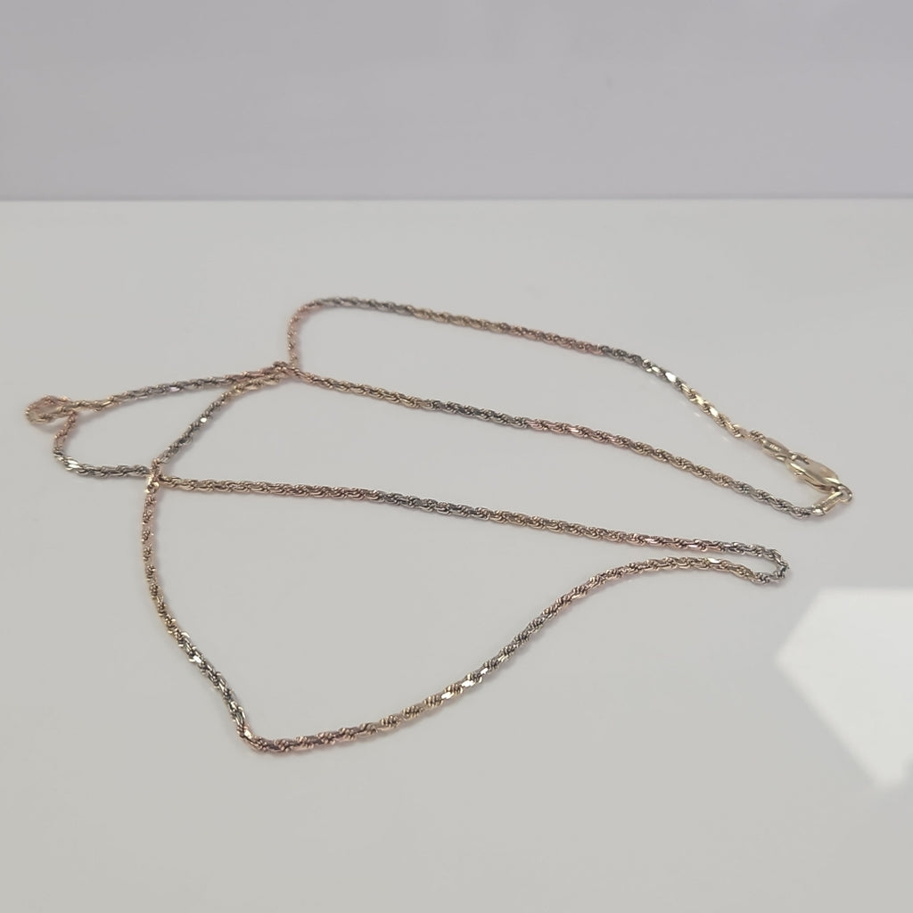 CADENA ORO COMBINADO 14 K 8.4 GRMS (SEMINUEVO)