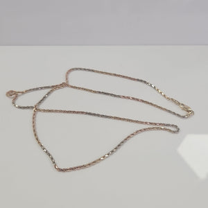 CADENA ORO COMBINADO 14 K 8.4 GRMS (SEMINUEVO)