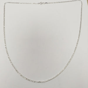 CADENA TEJIDO BARBADO PLATA .925 60 CM 5.7 GR (NUEVO)