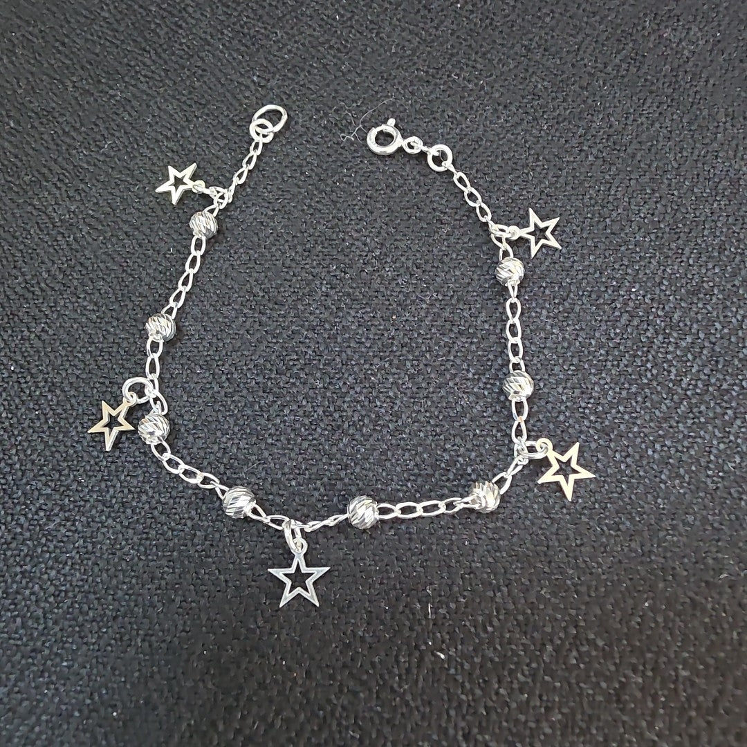 PULSERA TEJIDO ESPECIAL PLATA .925 18 CM 2.7 GR (NUEVO)