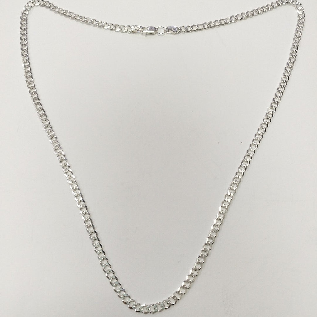 CADENA TEJIDO BARBADO PLATA .925 55 CM 12.6 GR (NUEVO)