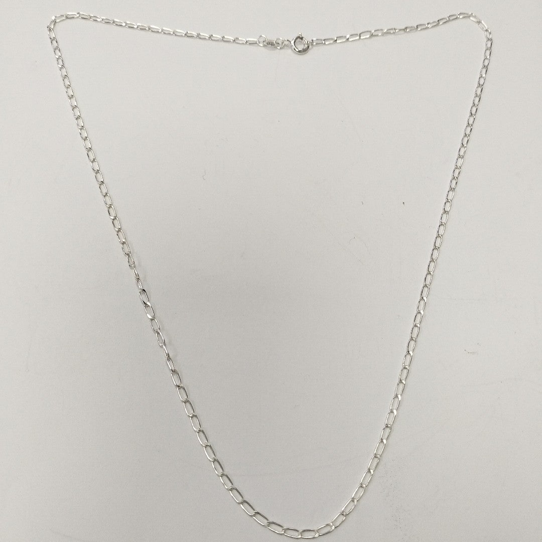 CADENA TEJIDO ESLABONES PLATA .925 50 CM 2.7 GR (NUEVO)
