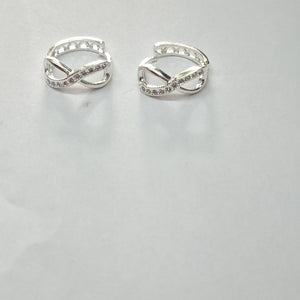 HUGGIES INFINITO CIRCONIAS PLATA .925 2.4 GR (NUEVO)