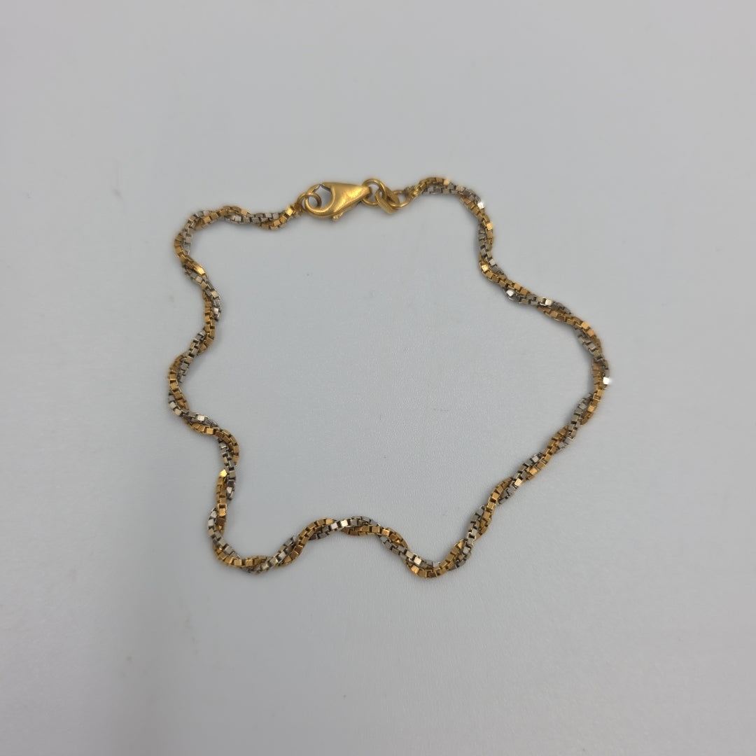 PULSERA ORO, ORO BLANCO 18 K 4.2 GRMS (SEMINUEVO)