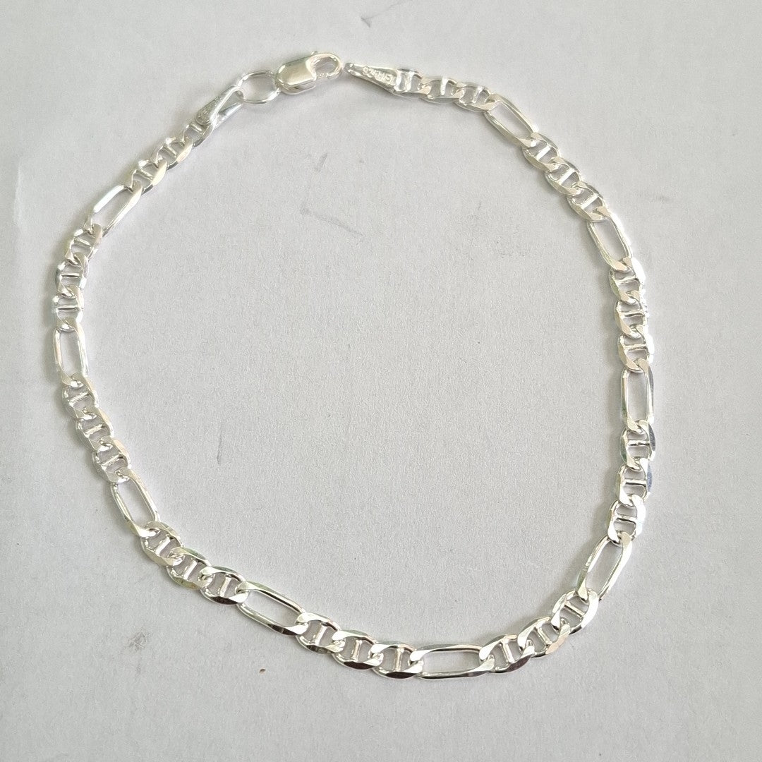PULSERA TEJIDO 3X1 PLATA .925 16 CM 2.8 GR (NUEVO)