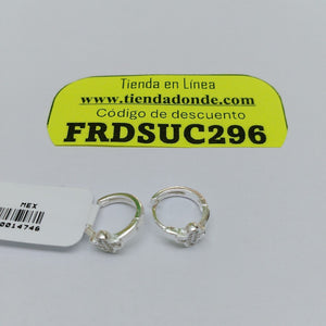 ARRACADAS C/CIRCONIAS PLATA .925 1.9 GR (NUEVO)