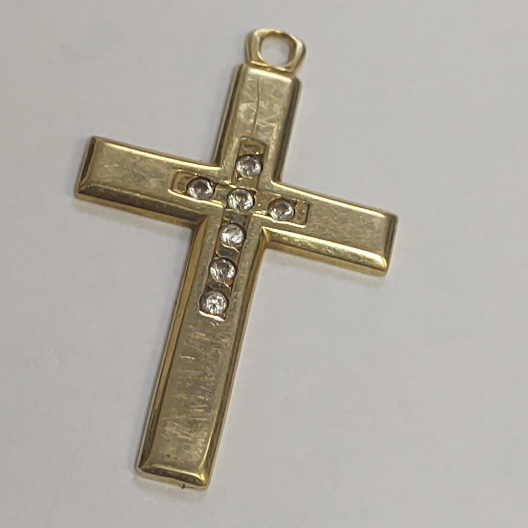 CRUZ, DIJE ORO 14 K 2.8 GRMS (SEMINUEVO)