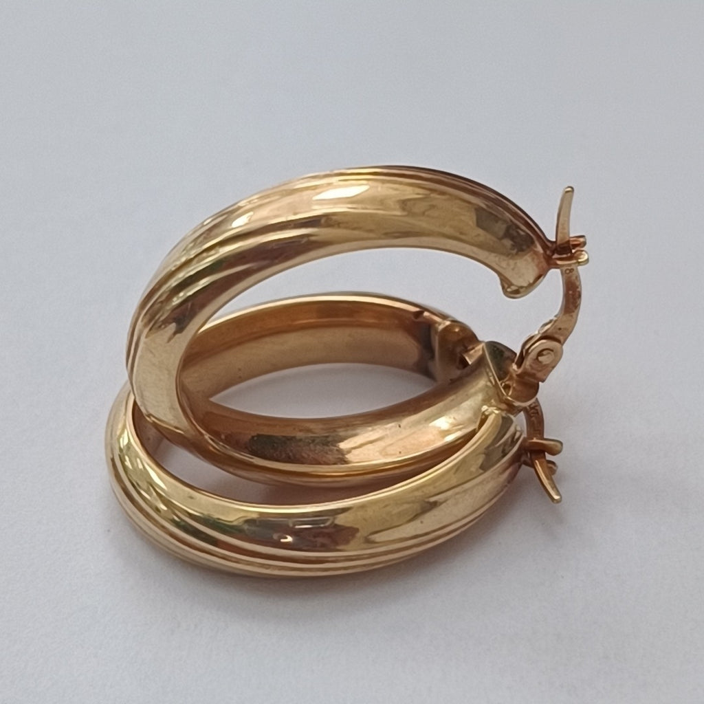 ARRACADAS PAR ORO 14 K 3.4 GRMS (SEMINUEVO)