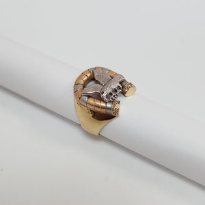 ANILLO ORO, ORO BLANCO 14 K 9.8 GRMS (SEMINUEVO)