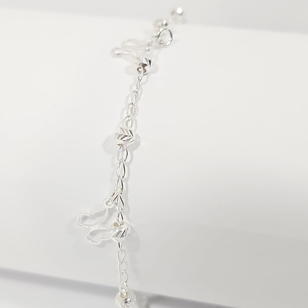 PULSERA TEJIDO ESPECIAL PLATA .925 18 CM 2.8 GR (NUEVO)