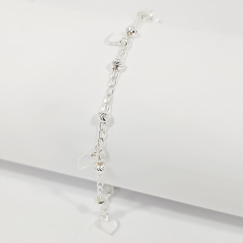 PULSERA TEJIDO ESPECIAL PLATA .925 18 CM 2.6 GR (NUEVO)