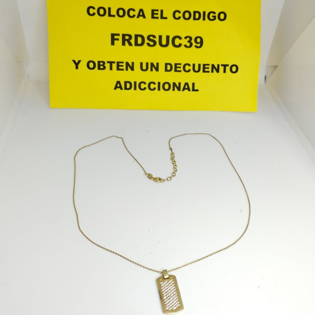 CADENA, DIJE ORO 10 K 2.6 GRMS (SEMINUEVO)