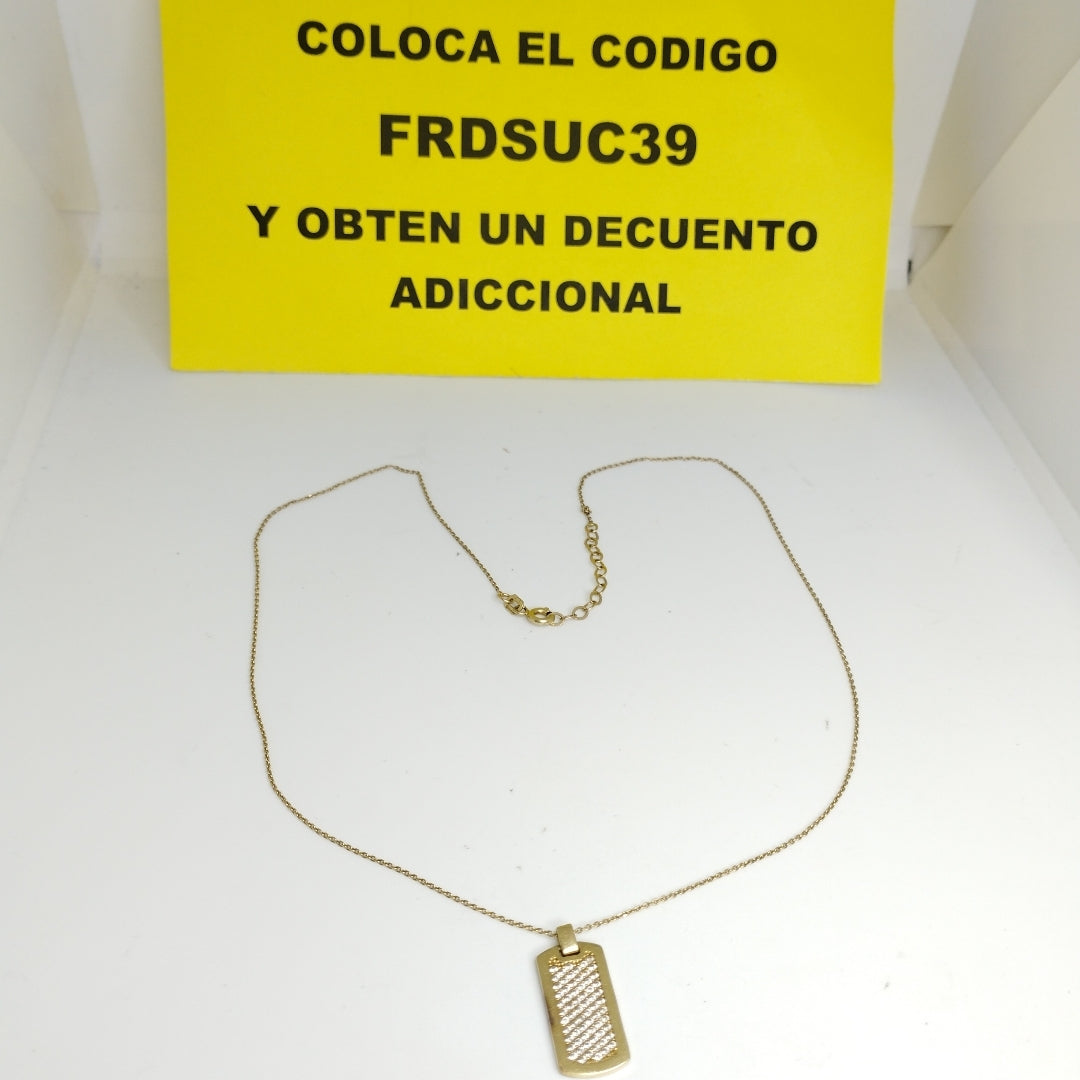 CADENA, DIJE ORO 10 K 2.6 GRMS (SEMINUEVO)
