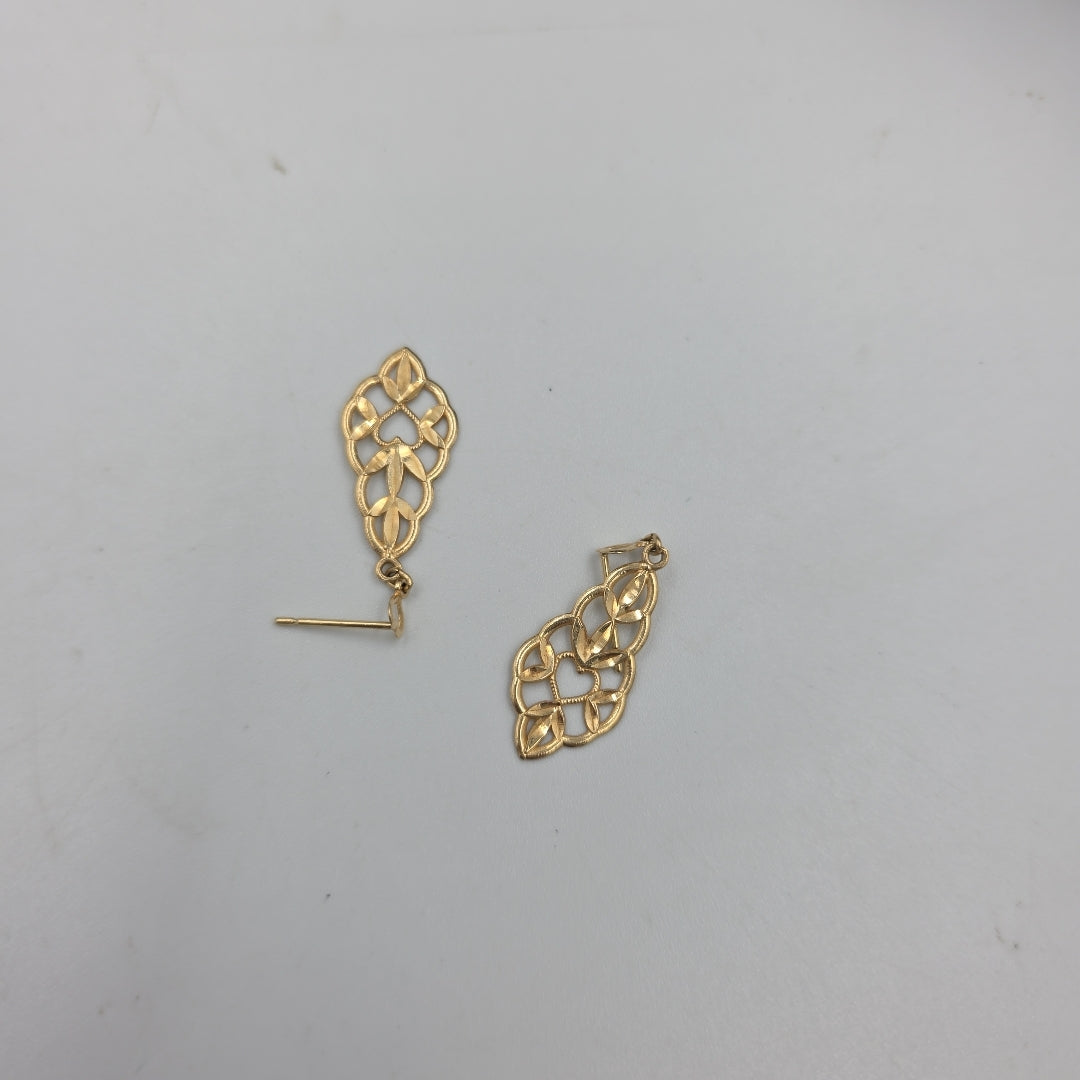 ARETES PAR ORO 14 K 0,90 GRMS (SEMINUEVO)