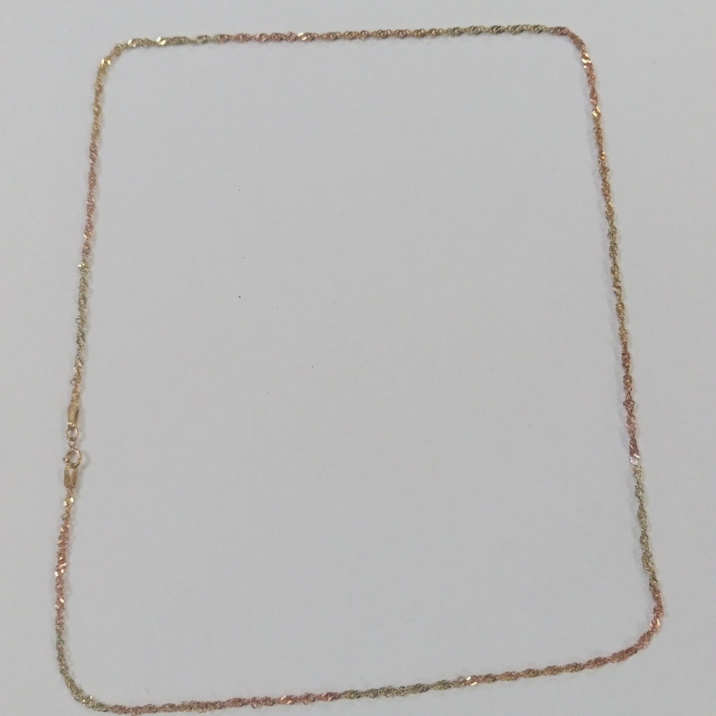 CADENA ORO COMBINADO 10 K 2,70 GRMS (SEMINUEVO)