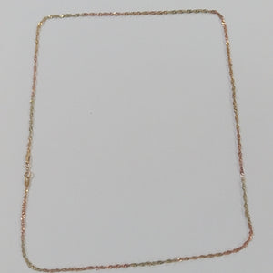 CADENA ORO COMBINADO 10 K 2,70 GRMS (SEMINUEVO)